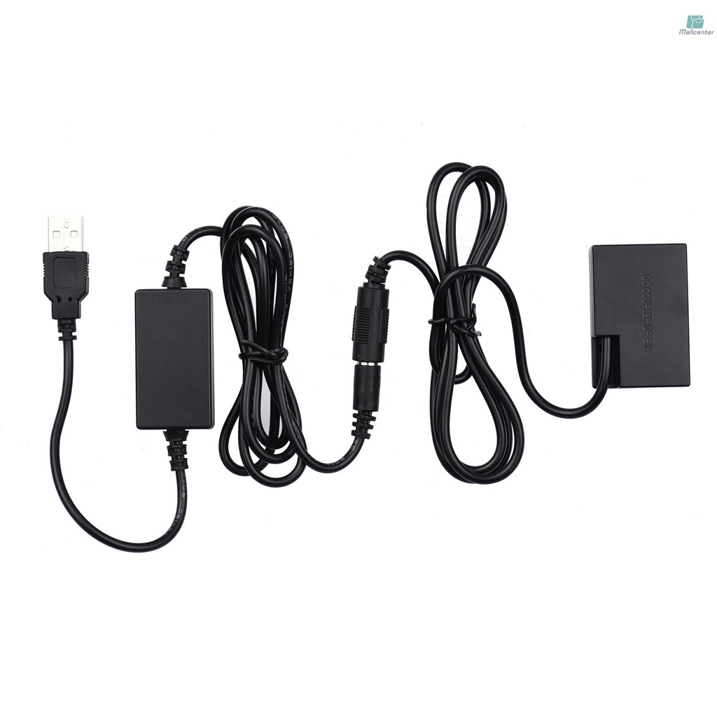 Andoer DR-E18 USB Power Kit DC Coupler Dummy Battery Replace of LP-E18 Battery with USB DC Converter Power Cable Single USB Input Compatible with  750D Kiss X8i T6i 760D T6S 77D 800D 200D 250D Rebel S