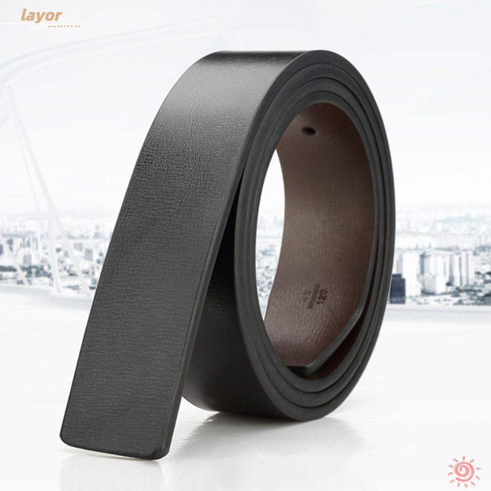 LAY Thắt Lưng Da Thật 3.3cm Có Lỗ Tự Làm Thủ Công