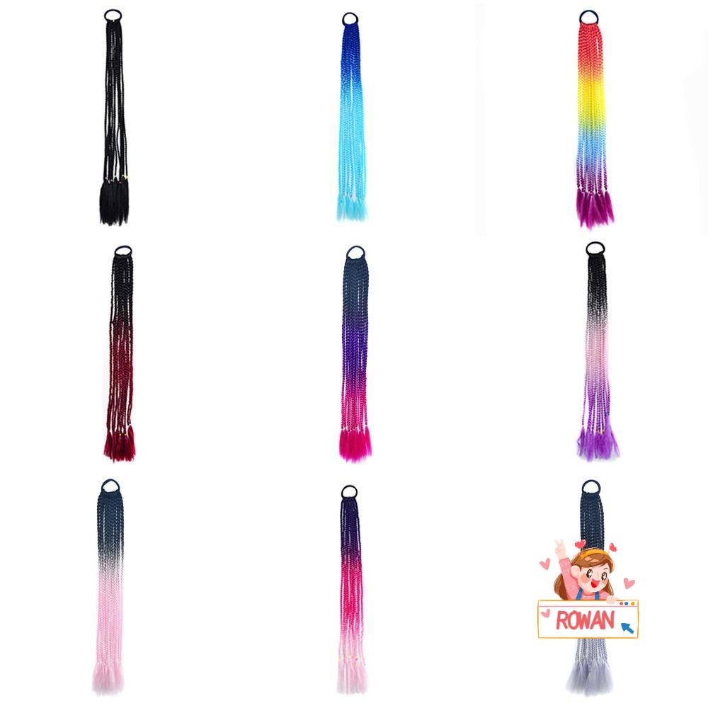 Dây Buộc Tóc Cao Su Tổng Hợp Co Giãn 60cm Màu Gradient Thời Trang