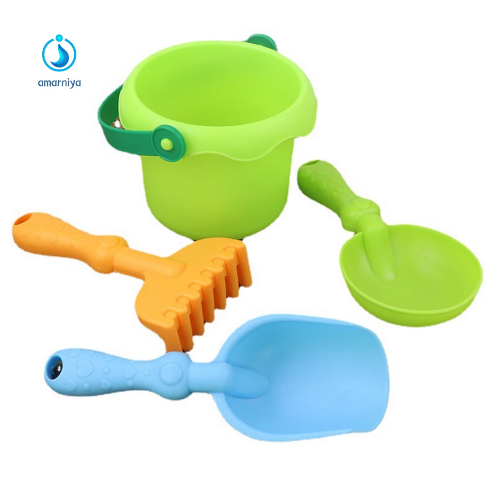 Set 4 Đồ Chơi Bãi Biển Cho Bé Có Xô An Toàn