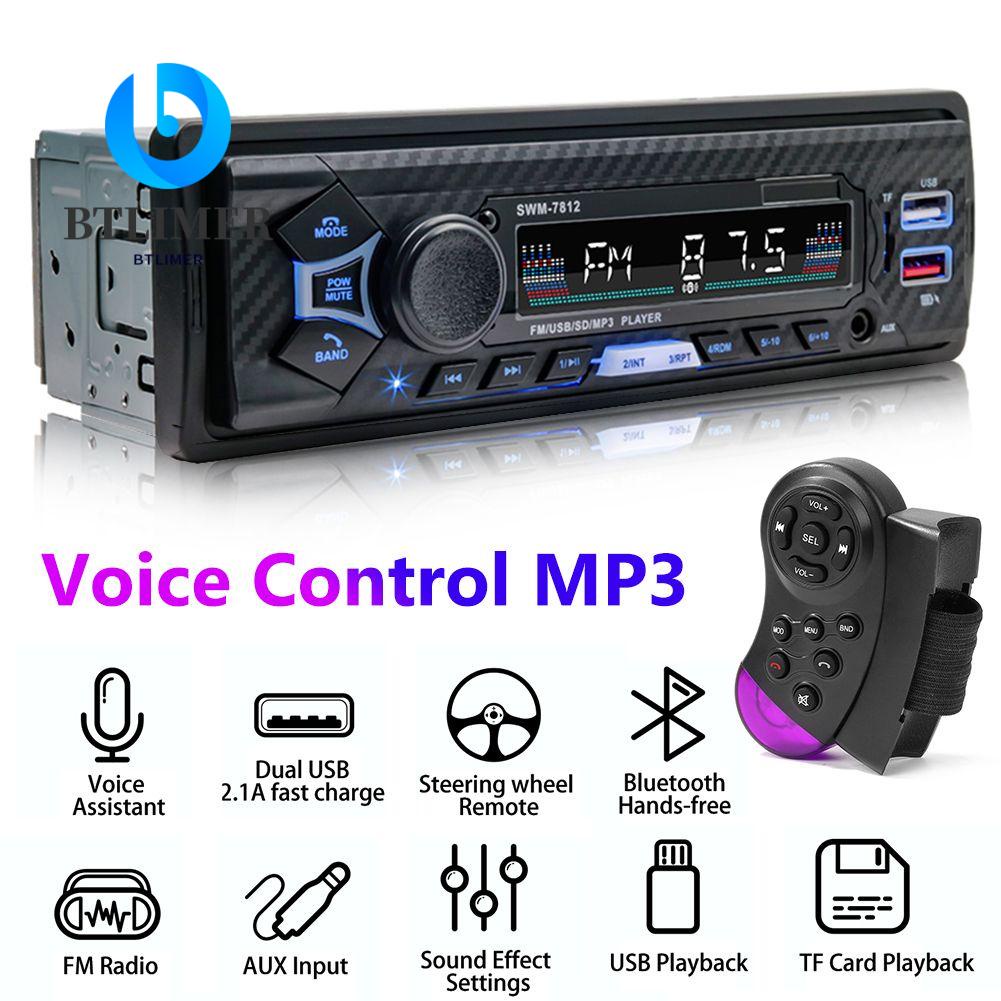 Máy Nghe Nhạc MP3 12V FM / USB / AUX Rảnh Tay Gắn Bảng Điều Khiển Xe Hơi