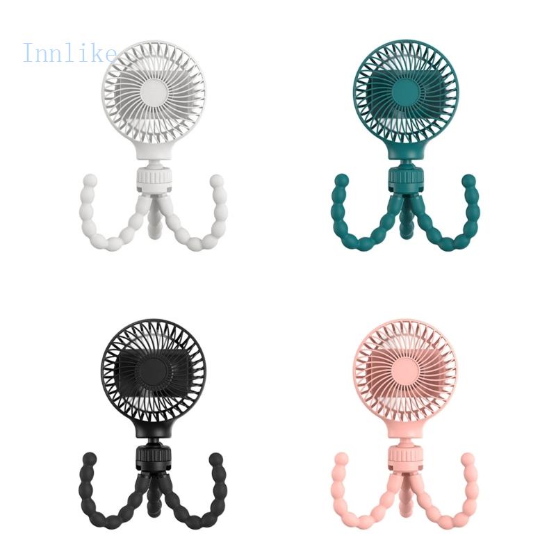 Quạt Mini Cầm Tay Gắn Xe Đẩy Em Bé Tiện Dụng