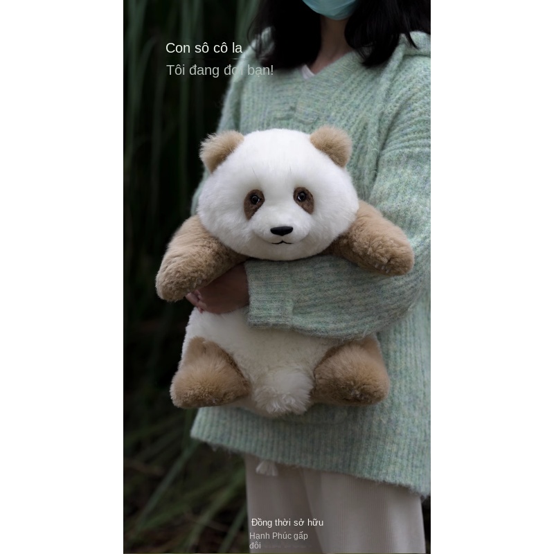 Gấu Trúc Nhồi Bông Cỡ Lớn Dễ Thương Dùng Làm Quà Tặng Sinh