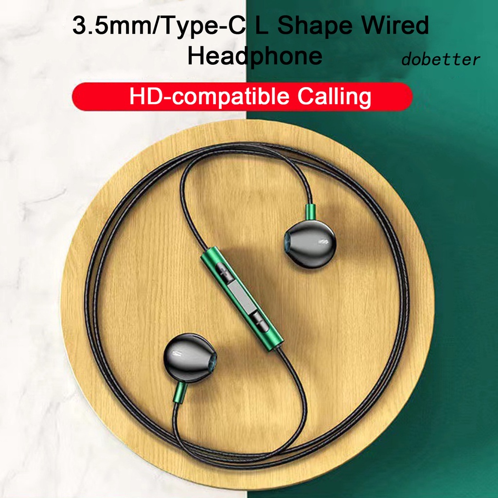 Tai Nghe Nhét Tai Đầu Cắm 3.5mm / Type-C Bằng Kim Loại Cho Điện Thoại Máy Tính