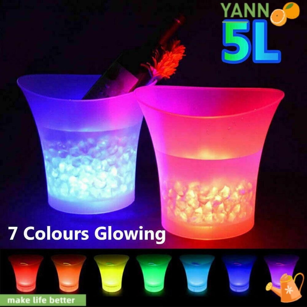 Xô Đựng Đá Có Đèn LED 5L 1 Tiện Dụng