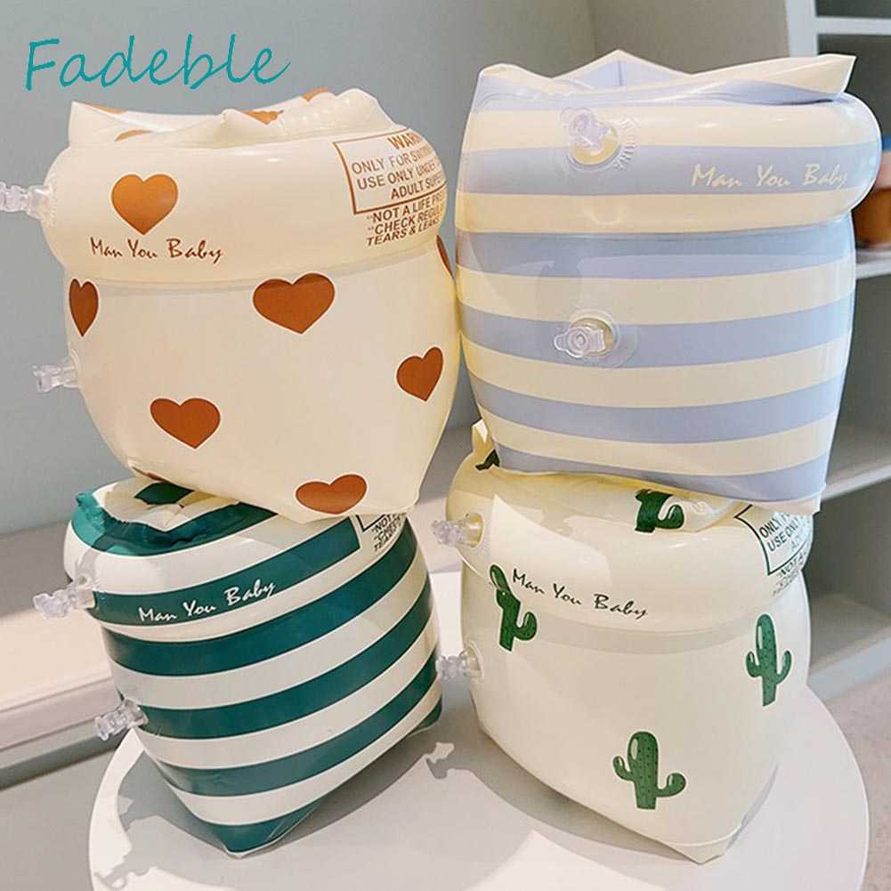 1 Cặp Phao Bơi Bơm Hơi Đeo Cánh Tay Bằng PVC In Họa Tiết Dễ Thương Cho Người