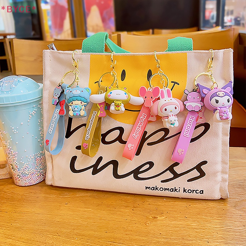 Móc Chìa Khóa Xe Hơi Hình Kuromi Hello Kitty Cinnamoroll Dễ Thương Dùng Trang Trí Mới