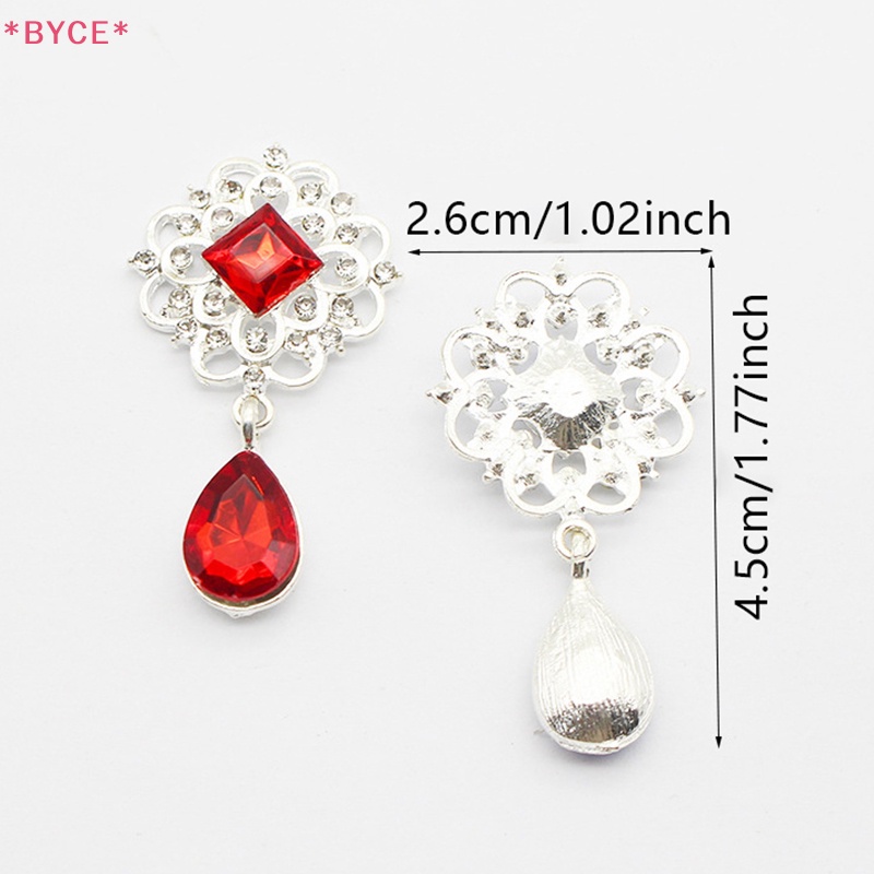 Nút Hợp Kim Acrylic 25 * 45MM Đính Đá Trang Trí Hộp Quà Đám Cưới