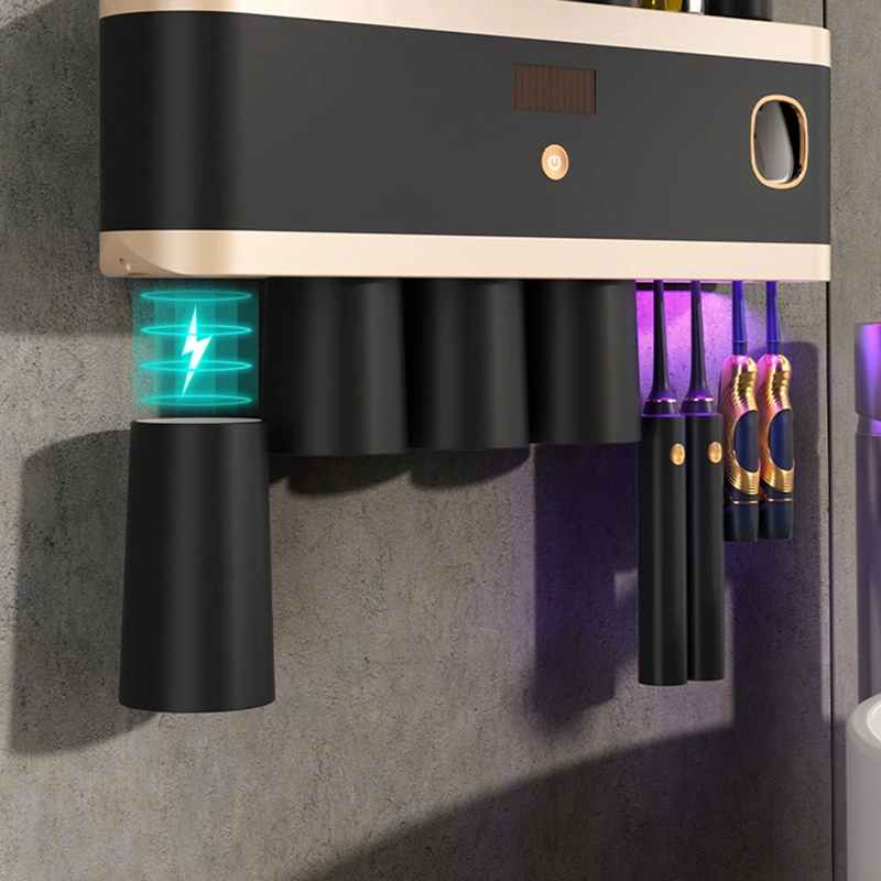 Giá Đỡ Bàn Chải Đánh Răng Gắn Tường Không Cần Đục Lỗ Chống Thấm Nước Tiện