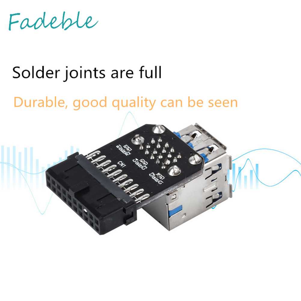 Bo Mạch Chủ Chuyển Đổi USB 3.0 3.0 19 20 Pin Female Sang Dual USB 3.0 Female