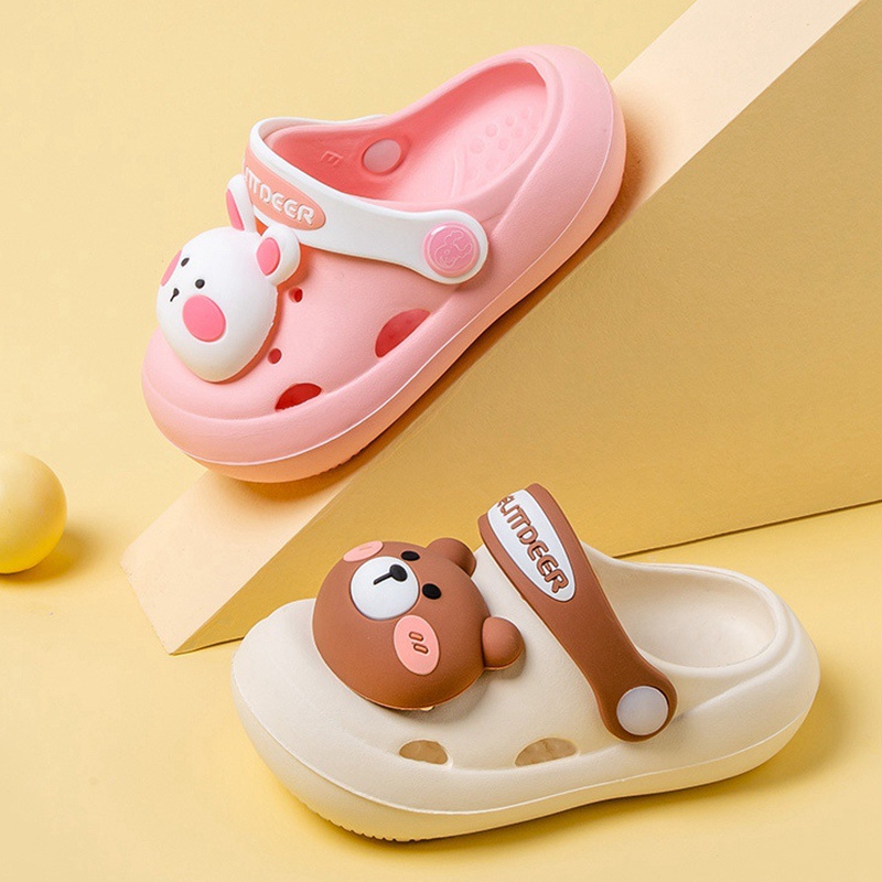 Dép Sandal Hình Khủng Long / Thỏ / Gấu Dễ Thương Cho Bé Trai Gái 1-6 Tuổi 1-6 Tuổi