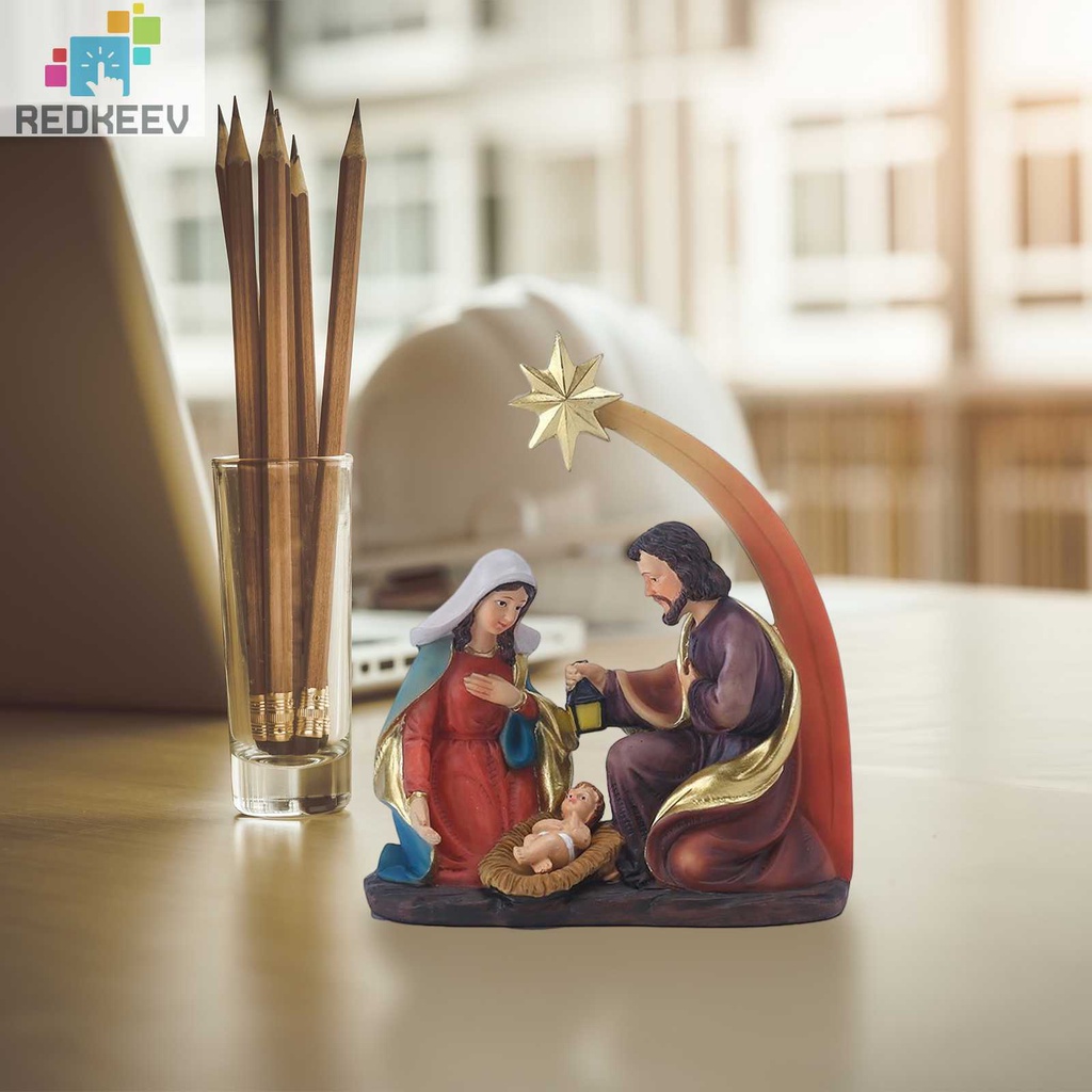 Đồ trang trí Chúa Jesus Bằng Nhựa Resin Trang Trí Bàn Làm Việc