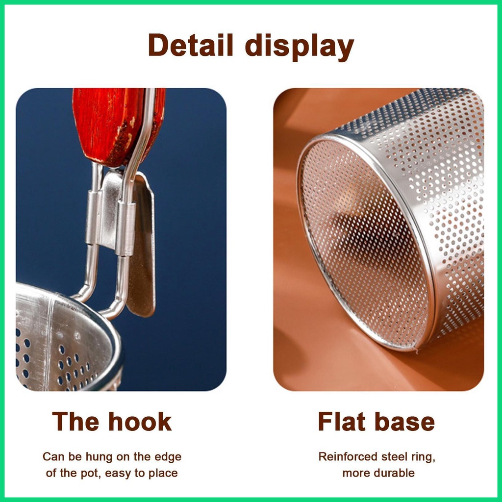 Rây Lọc Mì Ý Bằng Thép Không Gỉ Có Tay Cầm Tiện Dụng Cho Nhà Bếp