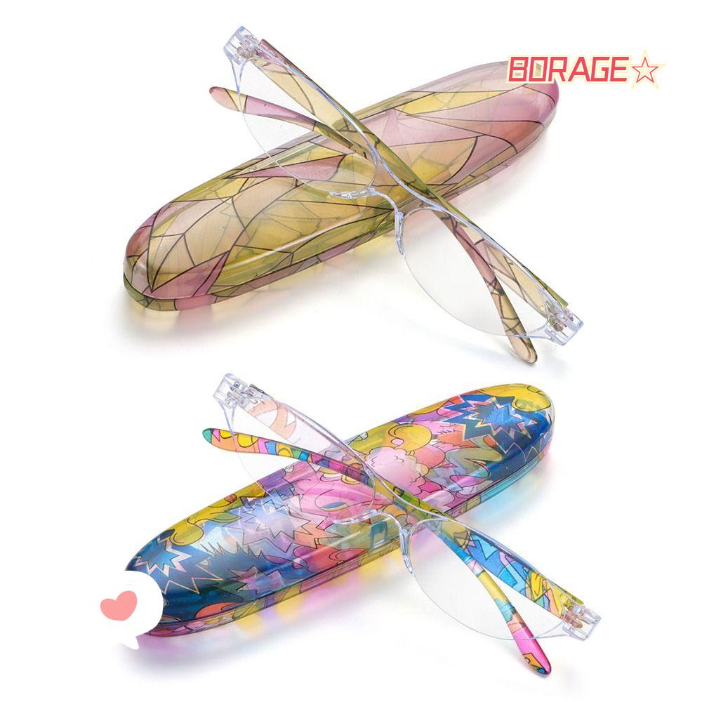 Kính Đọc Sách Chống Ánh Sáng Xanh Hình Hoa Kèm Hộp Đựng