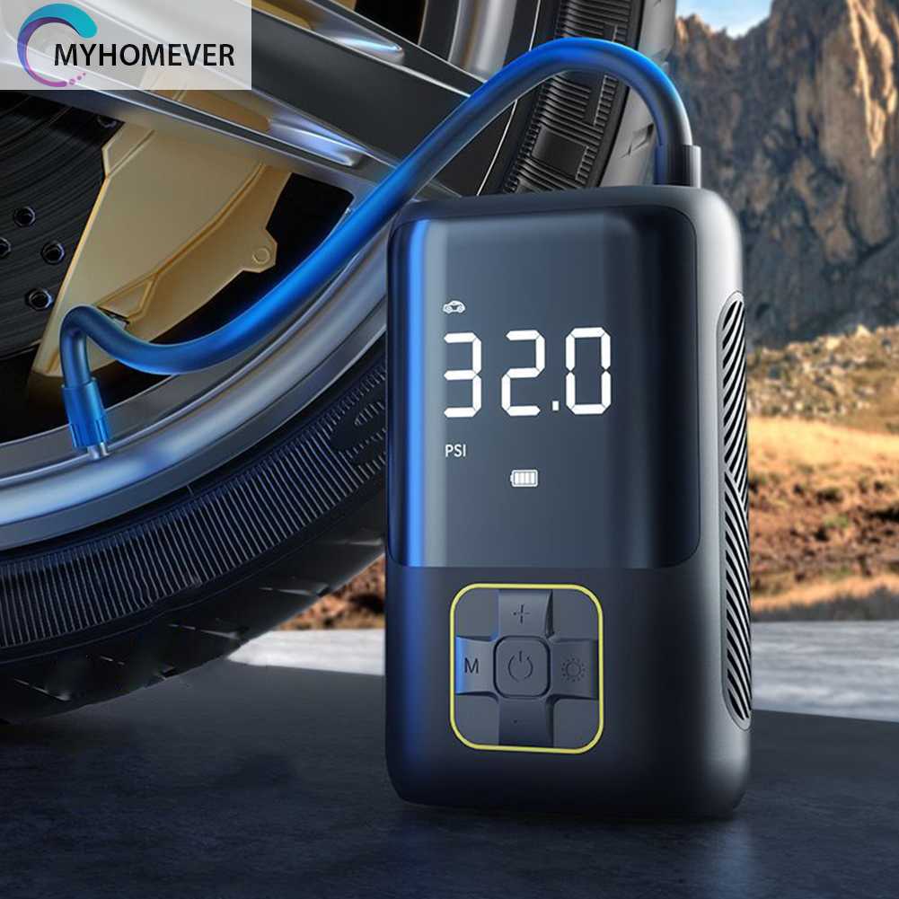 Máy Bơm Lốp Xe Điện Mini 4000mAh 150PSI Type-C USB