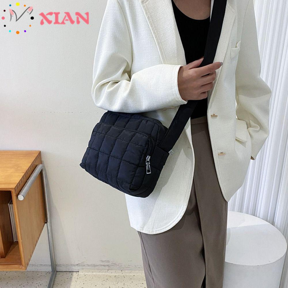 Túi Xách Đeo Vai Họa Tiết Sọc Caro Siêu Nhẹ Thời Trang