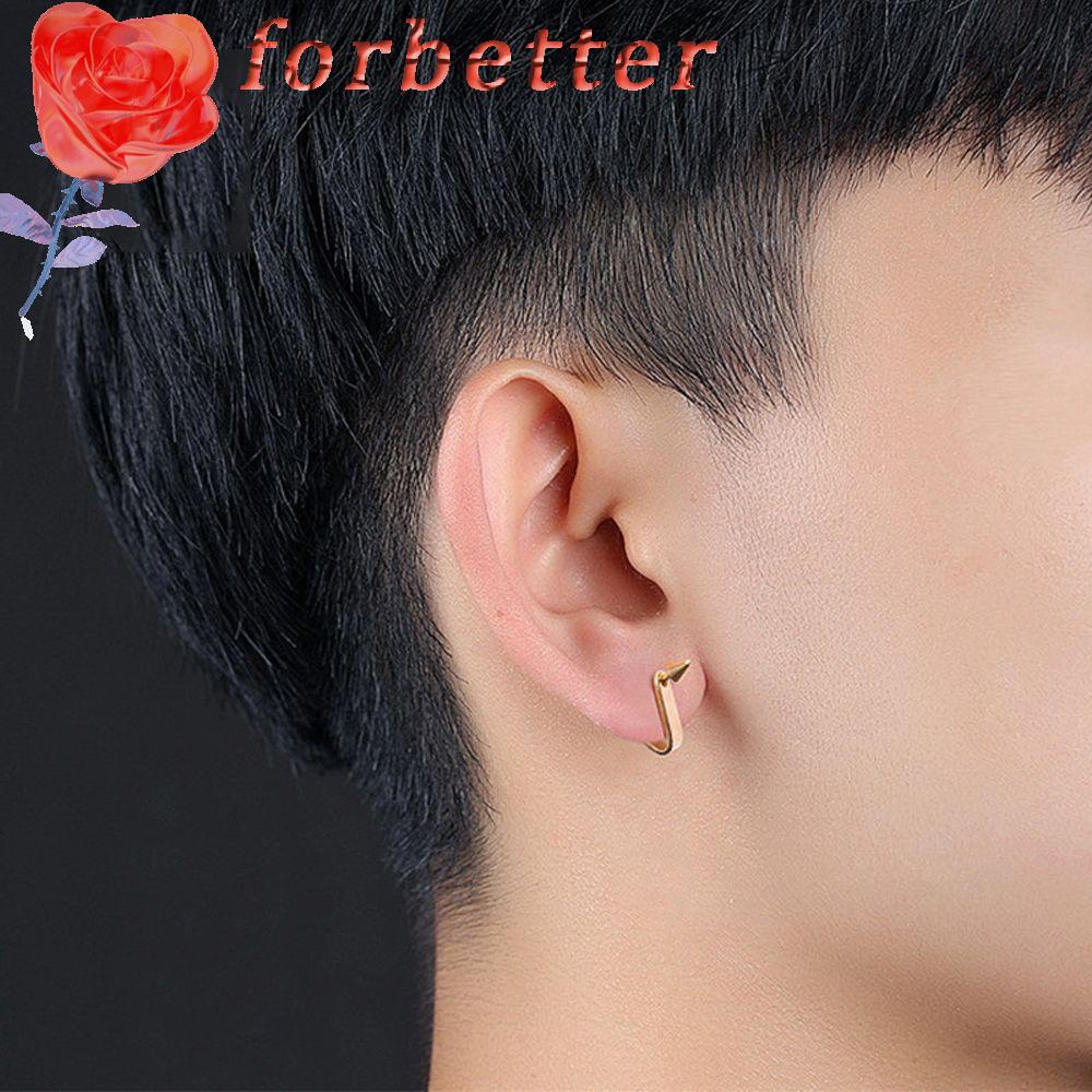 Khuyên Tai Hình Tam Giác Đơn Giản Thời Trang Unisex