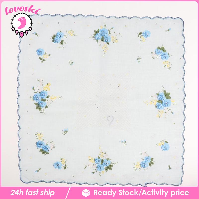 Bộ 10 Khăn Tay Bỏ Túi Hình Vuông Nhiều Màu