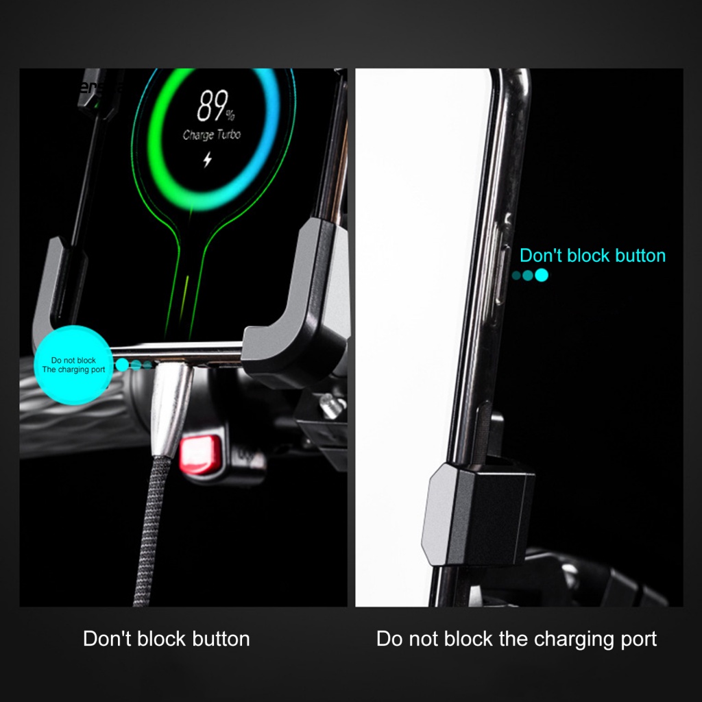 1 Bộ Giá Đỡ Điện Thoại Trên Xe Đạp Bằng ABS Chống Thấm Nước