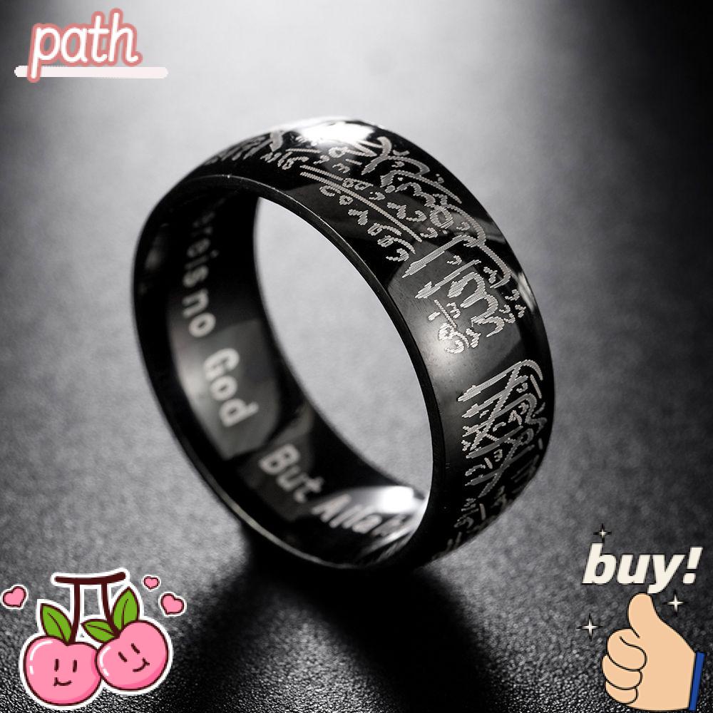 Nhẫn Khắc Chữ Ả Rập Kiểu Dáng Mới Lạ