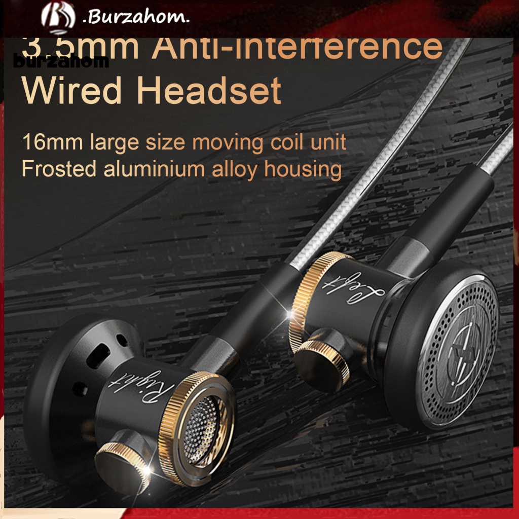 Tai Nghe Nhét Tai Có Dây 3.5mm Bur 20-20000Hz