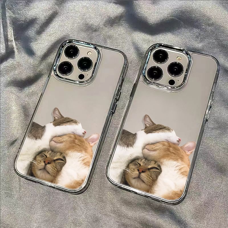 ✅Ốp Điện Thoại Dẻo Họa Tiết Hoạt Hình Chú Mèo Dễ Thương Chống Sốc Cho iPhone12plus7 / 13 14pro 11In 8