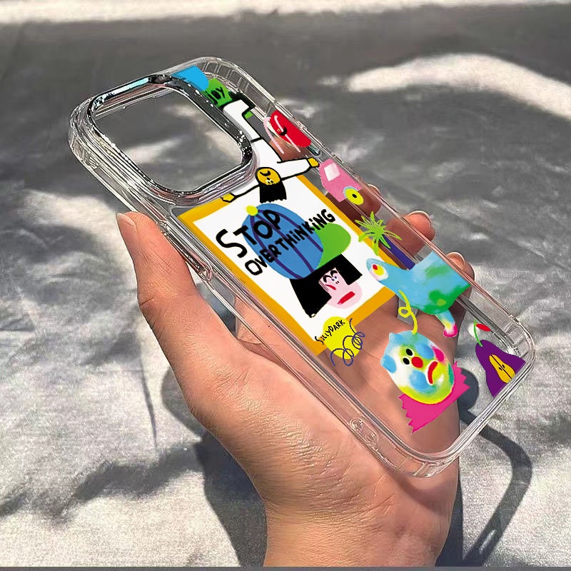 ✅Ốp Điện Thoại Mềm Chống Sốc Họa Tiết Graffiti Cho Iphone 14proplus 8 max 7 11 12 13 JO0N