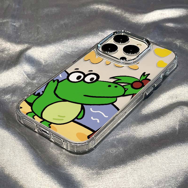 ✅Ốp Điện Thoại Mềm Chống Sốc Họa Tiết Cây Dừa Và Cá Sấu Cho Iphone 8 11Plus max 14pro 12713 / CXPB