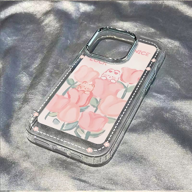 ✅Ốp Điện Thoại Mềm Chống Sốc In Hình Gấu Thỏ 13 Kiểu Đơn Giản Cho iPhone 12 / 814pro Plus 11 Max 7