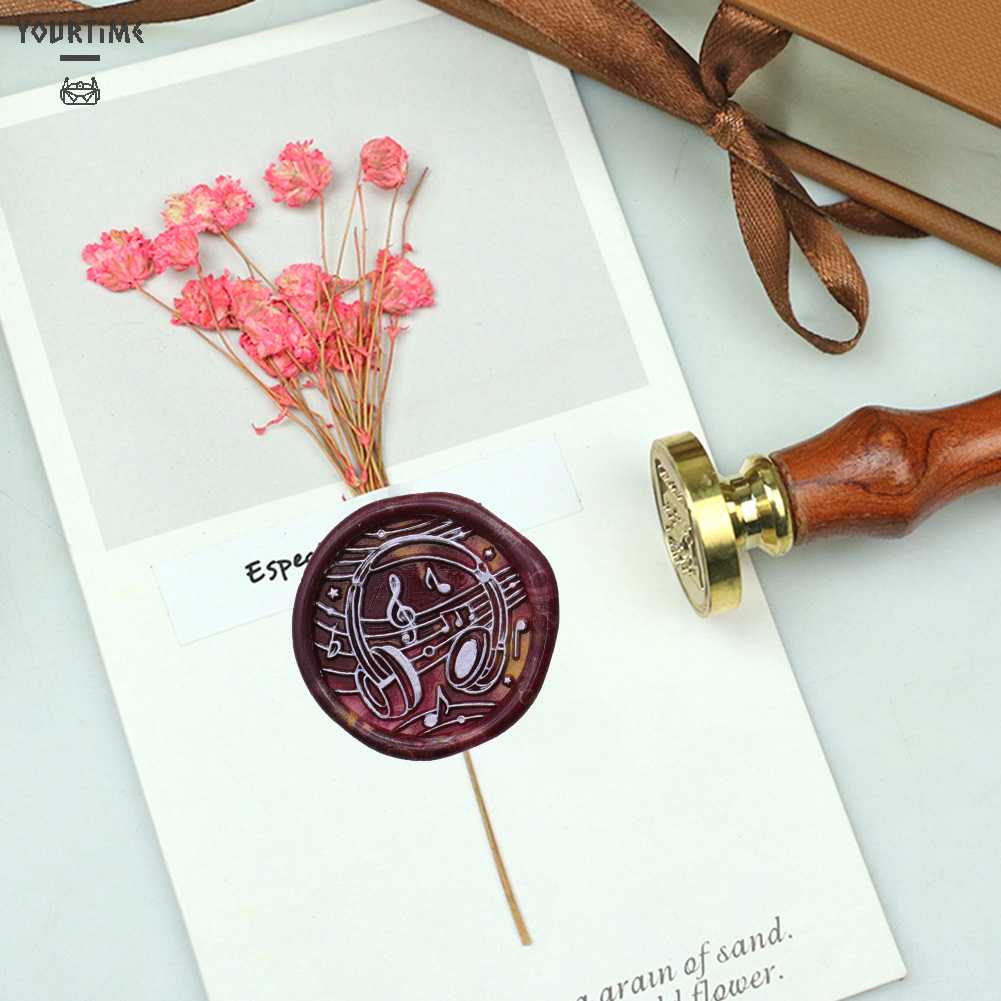 Con Dấu Đầu Tròn Bằng Đồng 25mm Phong Cách Vintage Thẻ
