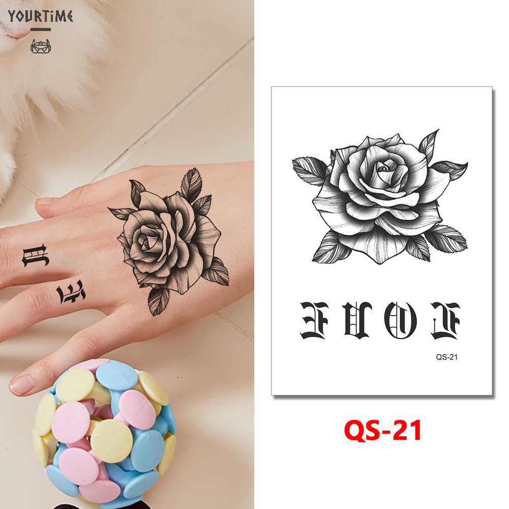 Set 8 Hình Xăm Dán Tạm Thời Chống Nước Dùng Một Lần