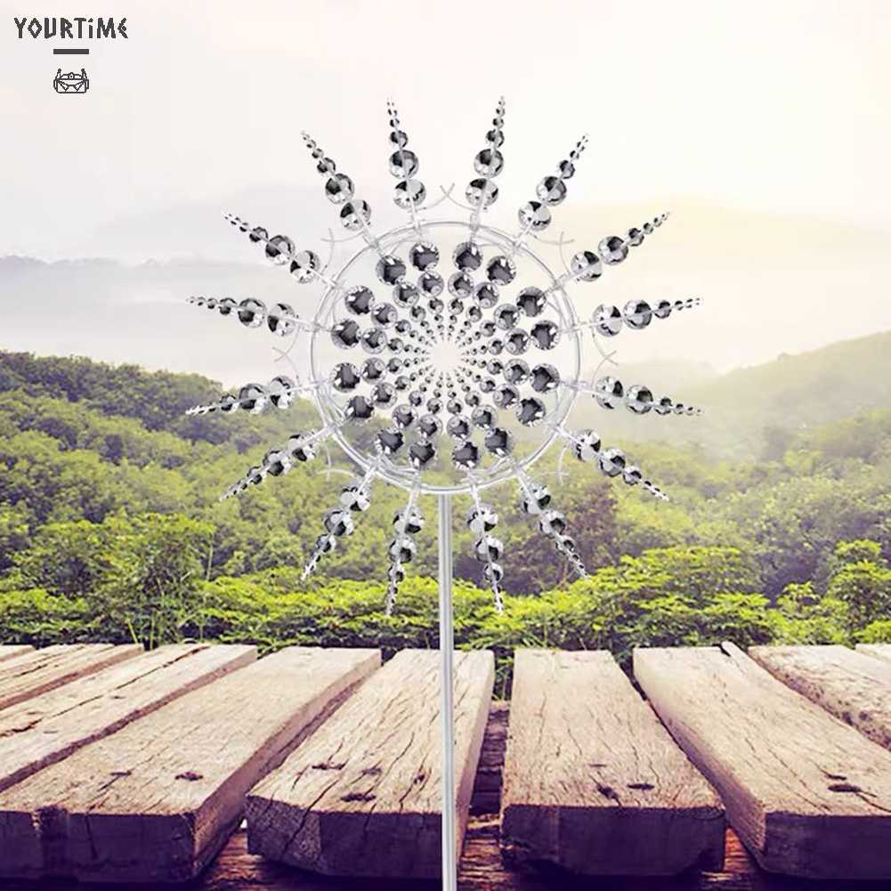 Cối Xay Gió Kim Loại Trang Trí Sân Vườn