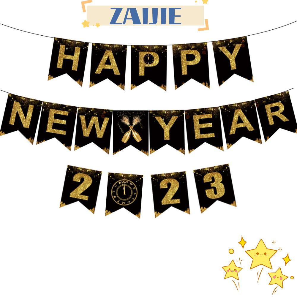 Hàng Mới Về Dây Treo Trang Trí 24 Lá Cờ Mừng Năm Mới Làm Phụ Kiện Chụp Ảnh