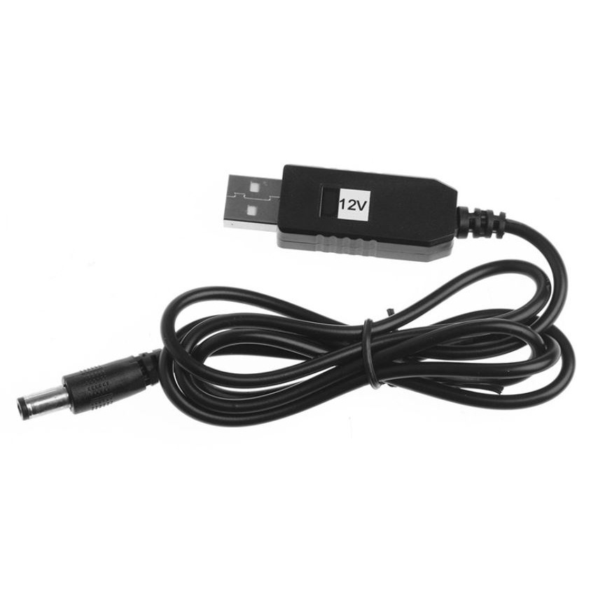 Dây nguồn USB kích sạc dự phòng lên 9 - 12V cho wifi- Có Led, không led