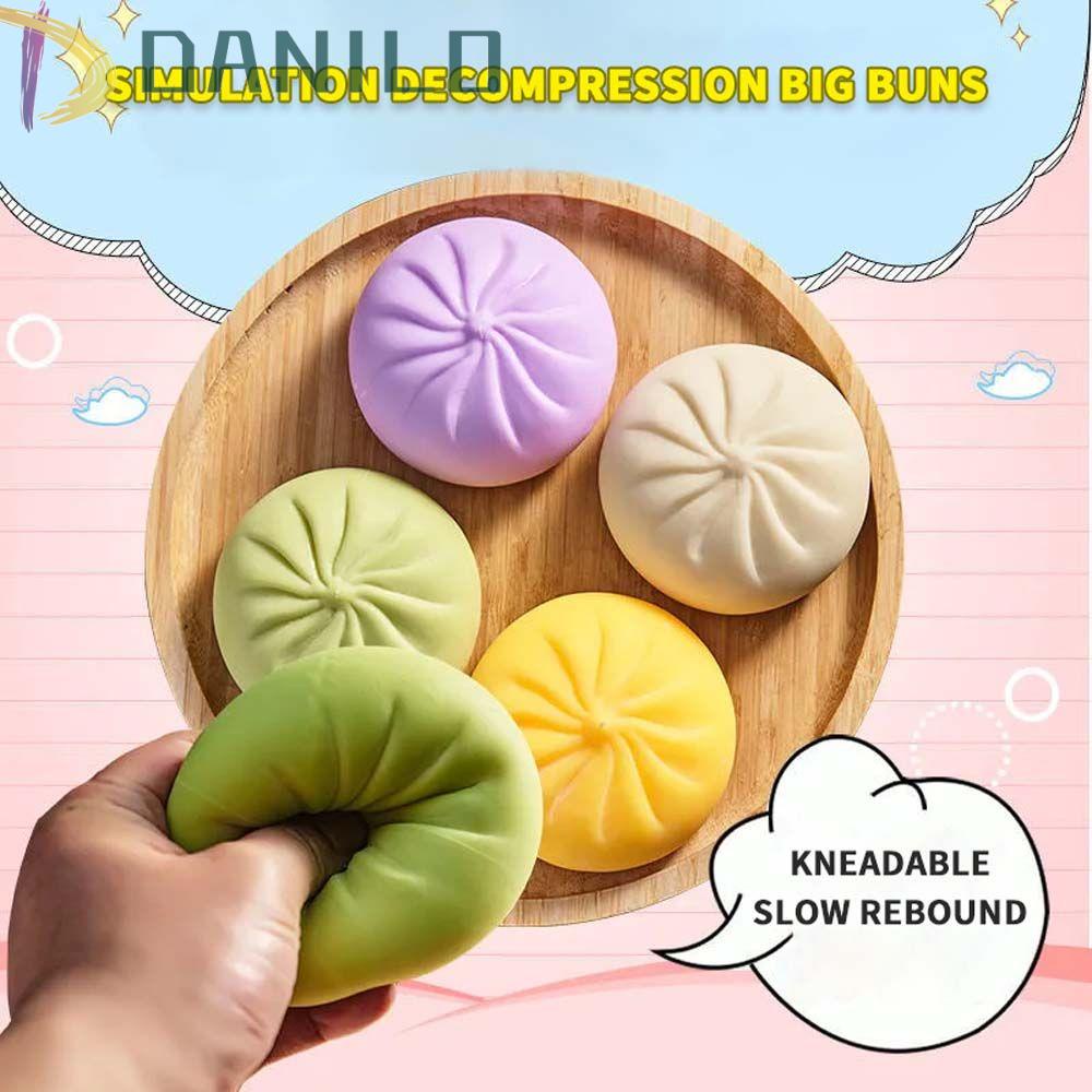 Đồ Chơi Bóp Hình Bánh Bao Bằng Silicone Giúp Giải Tỏa Căng Thẳng