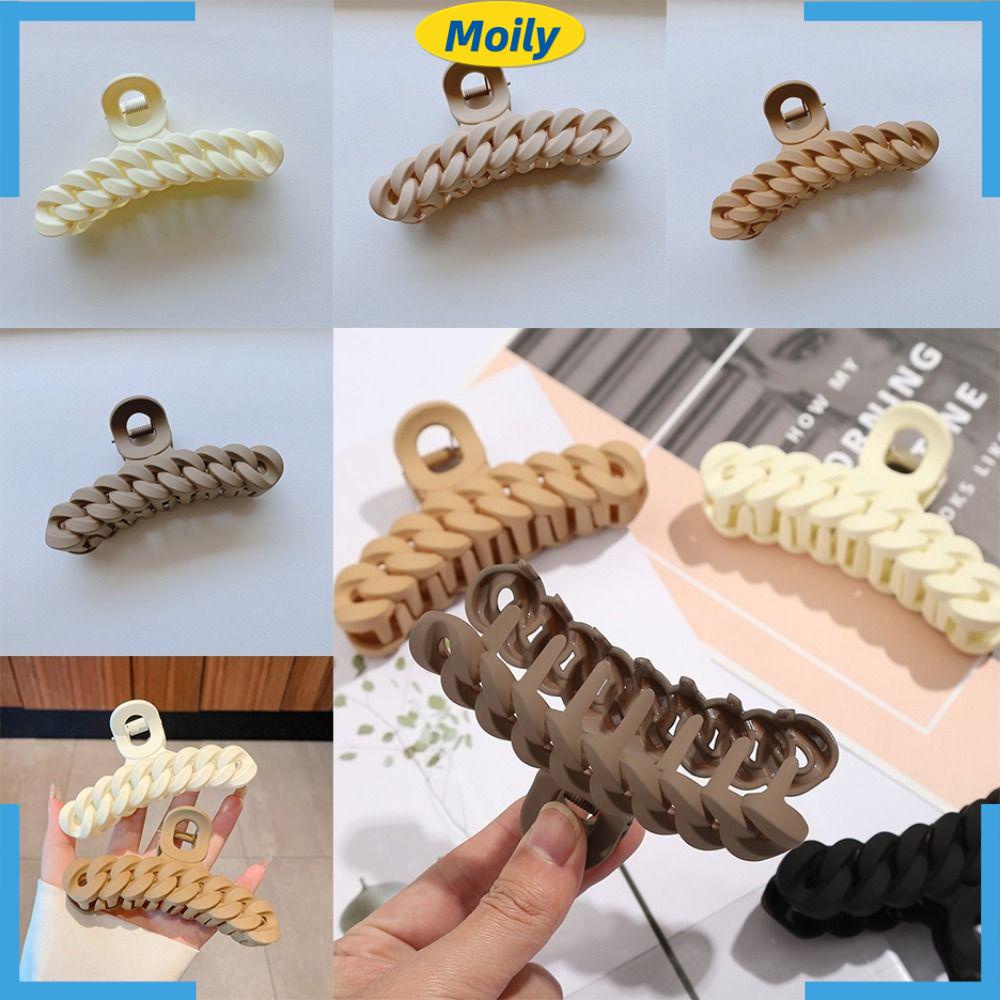 Bộ 4 Kẹp Tóc Càng Cua Bằng Nhựa Thiết Kế Mới Cho Nữ