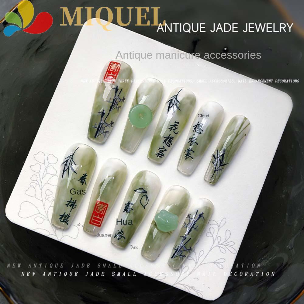 Set 10 Phụ Kiện Trang Trí Móng Tay Phong Cách Trung Hoa Cổ Điển