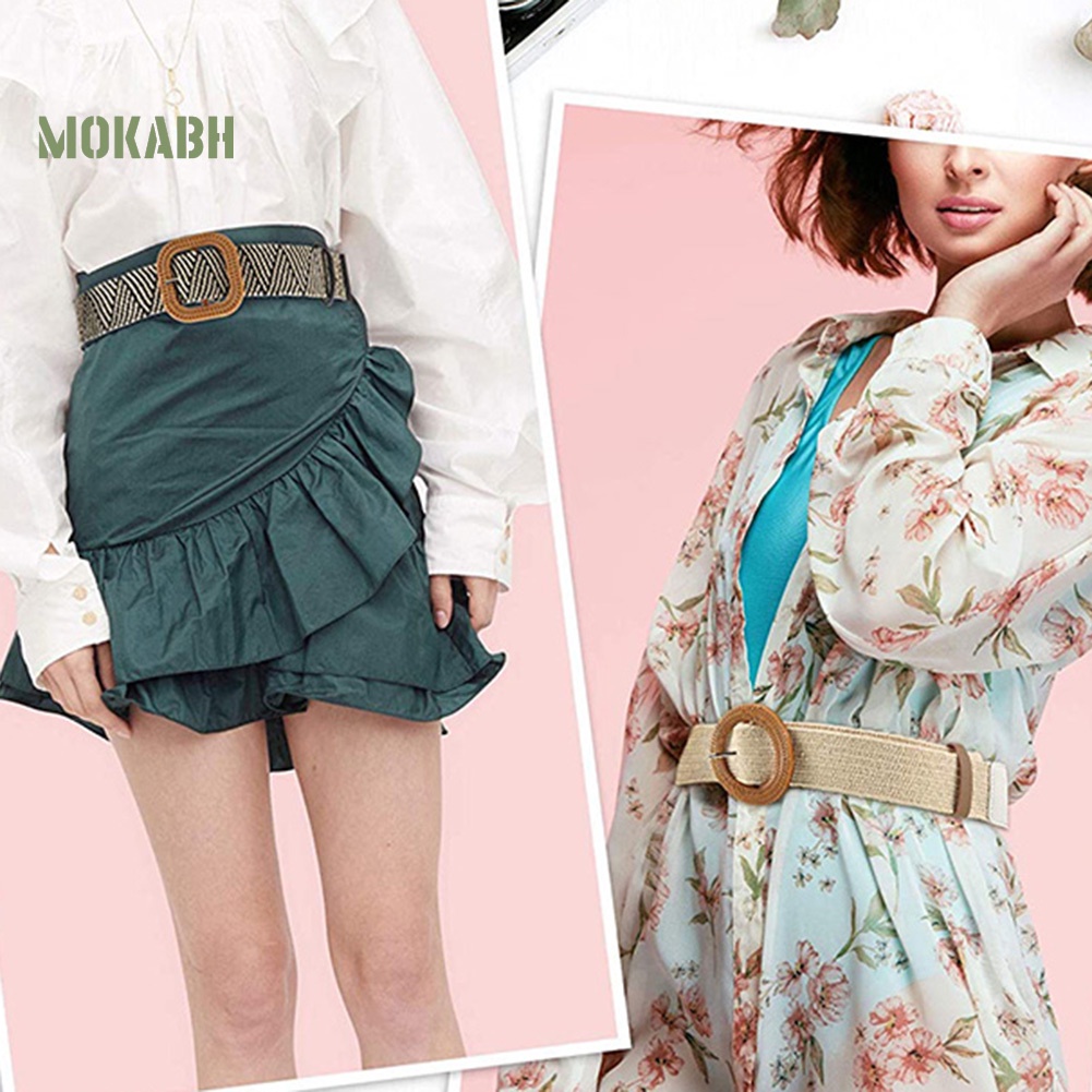 Thắt Lưng Dây Bện Phong Cách Bohemian Cổ Điển Mùa Hè Cho Nữ