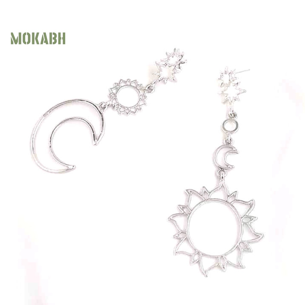 Bông Tai Hình Ngôi Sao Mặt Trăng Phong Cách Boho Thời Trang Cho Nữ