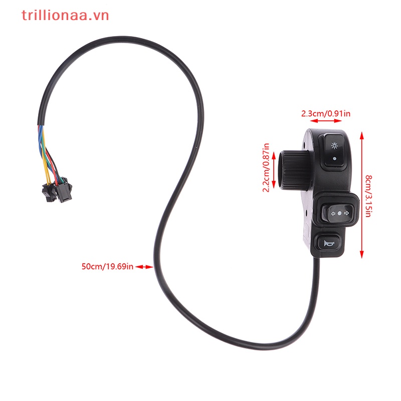 Công Tắc Bật / Tắt Đèn Pha / Còi / Đèn Pha 3 Trong 1 Gắn Tay Lái Xe Máy