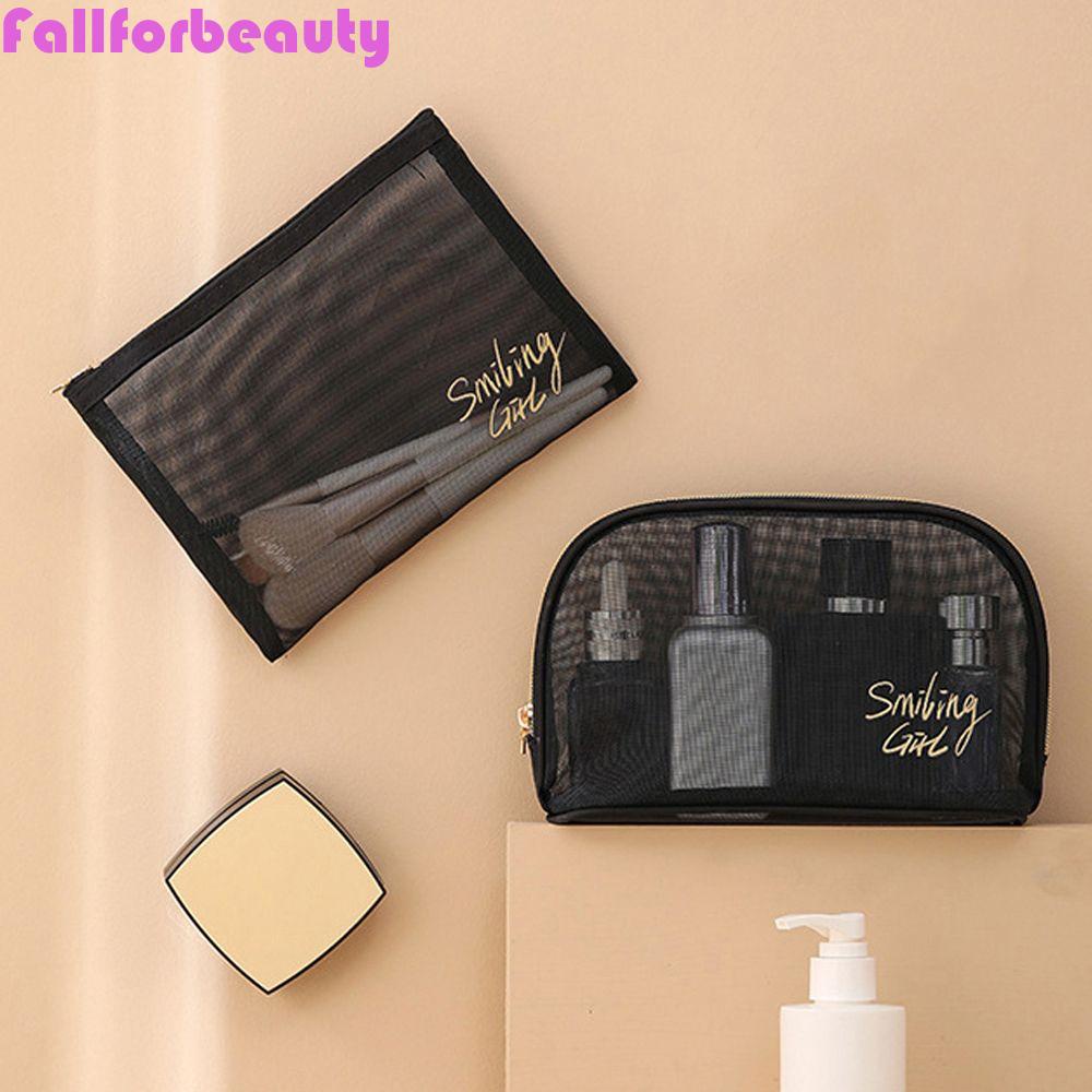 Túi Lưới Đựng Mỹ Phẩm Màu Đen Sức Chứa Lớn Tiện Dụng Cho Nữ