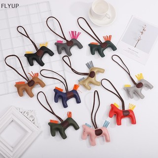 Móc treo chìa khóa bằng da pu hình chú ngựa độc đáo trang trí túi xách