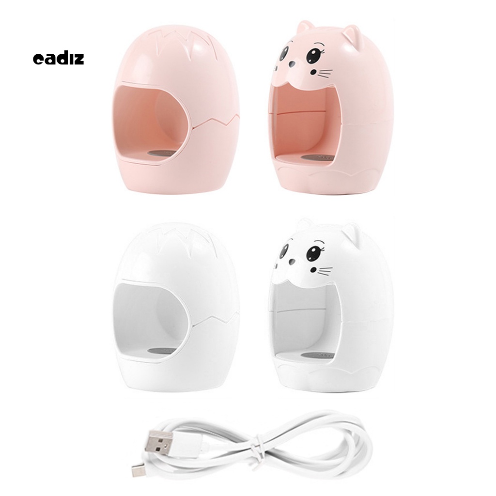 Đèn Hong Khô Móng Tay Bằng Tia UV Họa Tiết Hoạt Hình Dễ Thương Tiện Dụng Cho Gia Đình