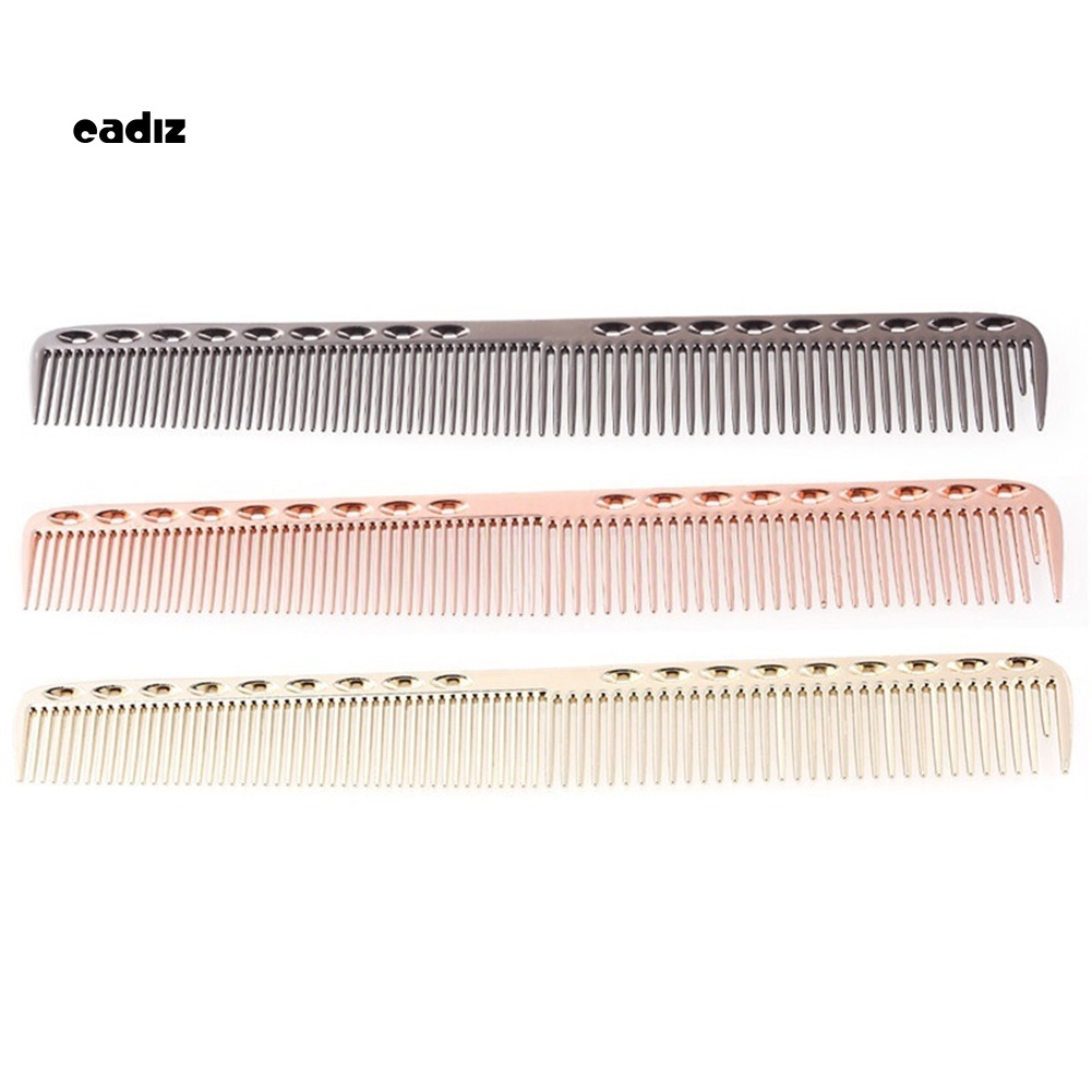 Lược Chải Tóc Bằng Thép Không Gỉ Siêu Mỏng Chống Tĩnh Điện Kèm Túi Đựng