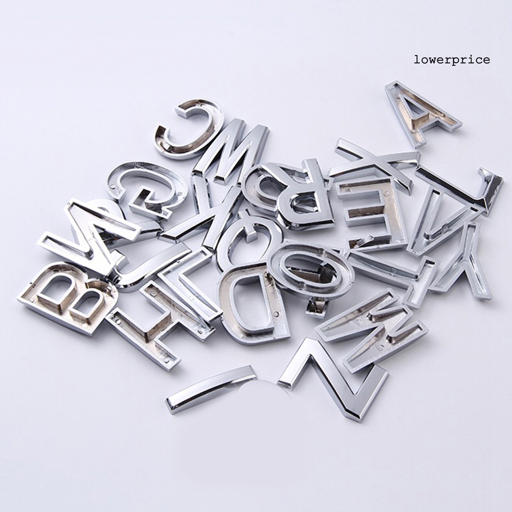 Bảng Chữ Cái Tiếng Anh Mạ 5cm Trang Trí Nhà Cửa