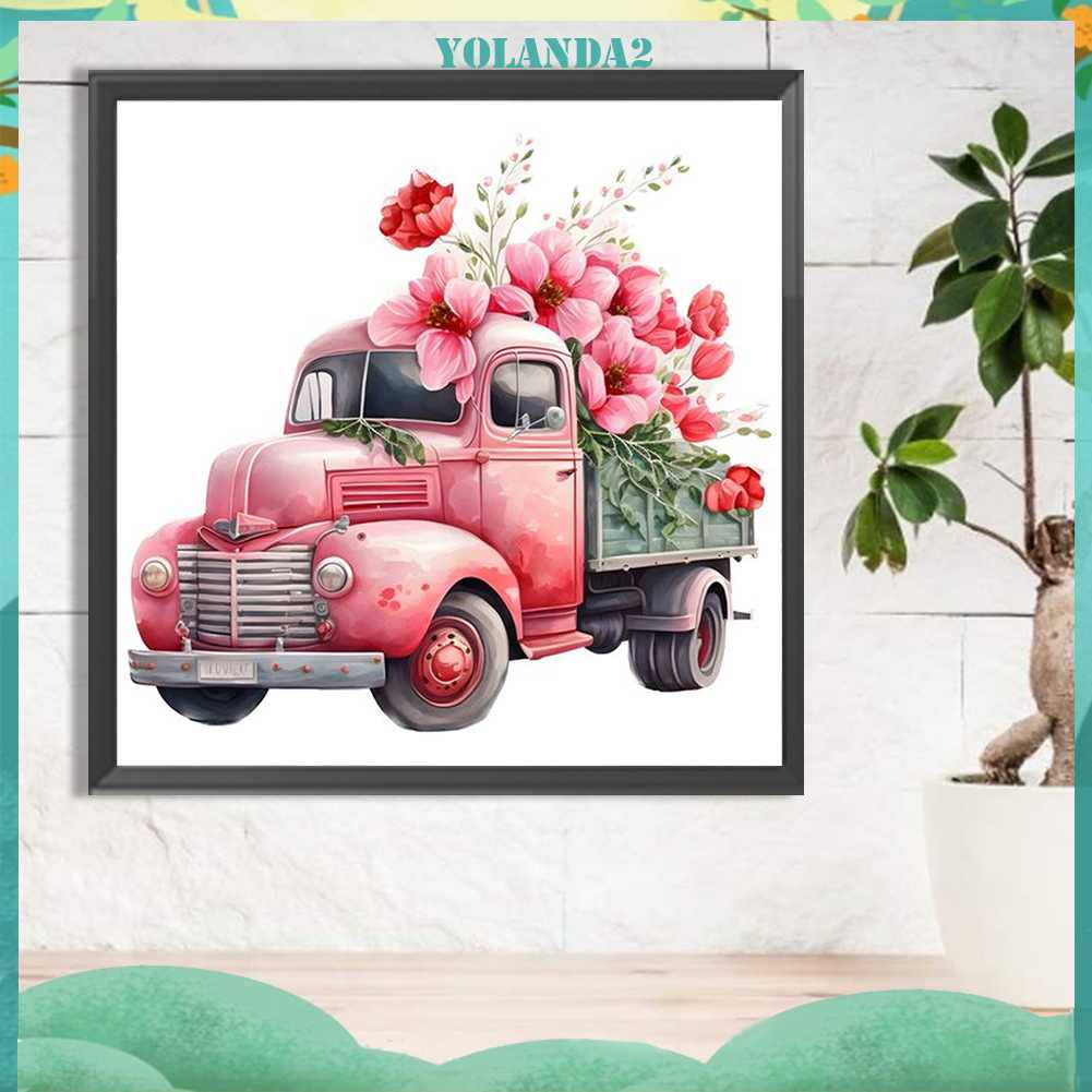 Bộ Tranh Đính Đá 5D Họa Tiết Xe Hơi Độc Đáo DIY Dùng Trang Trí Nhà Cửa