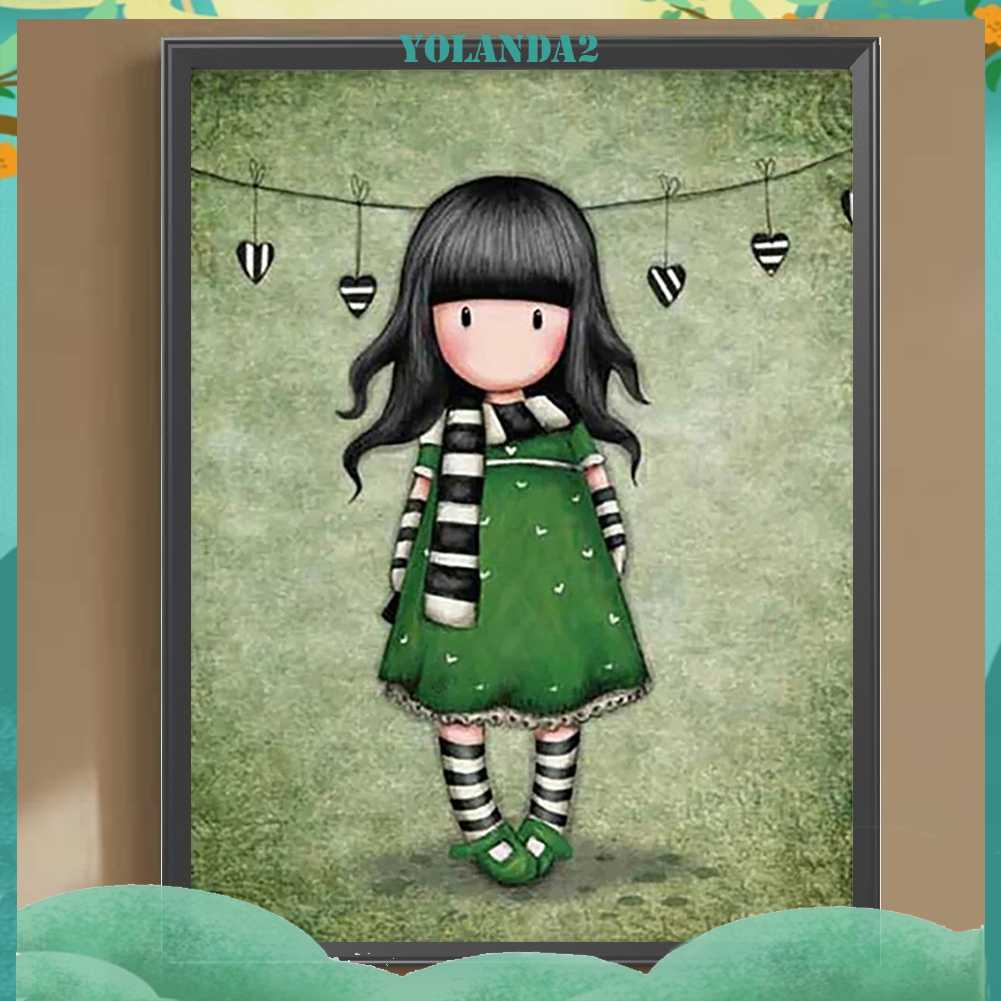 Tranh Đính Đá Kim Cương Toàn Bộ 5D DIY Hình Búp Bê