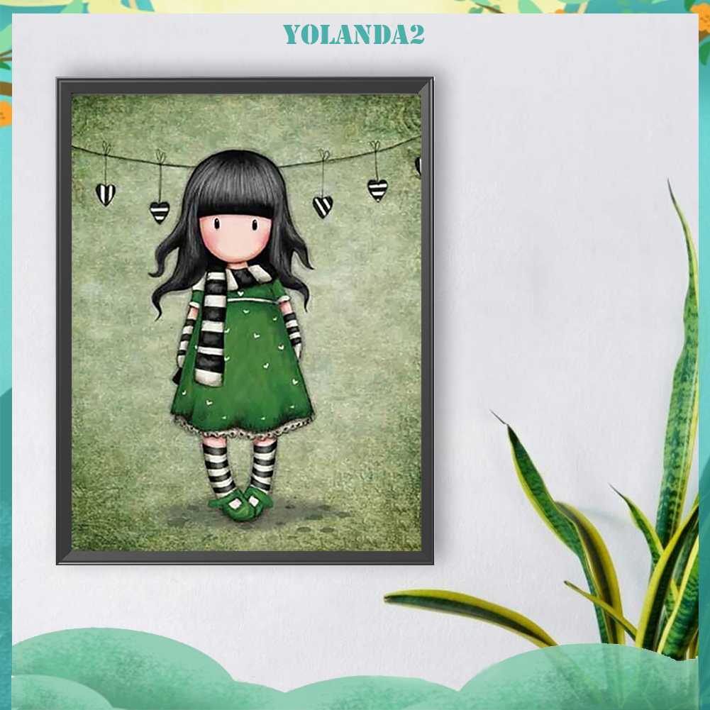 Tranh Đính Đá Kim Cương Toàn Bộ 5D DIY Hình Búp Bê