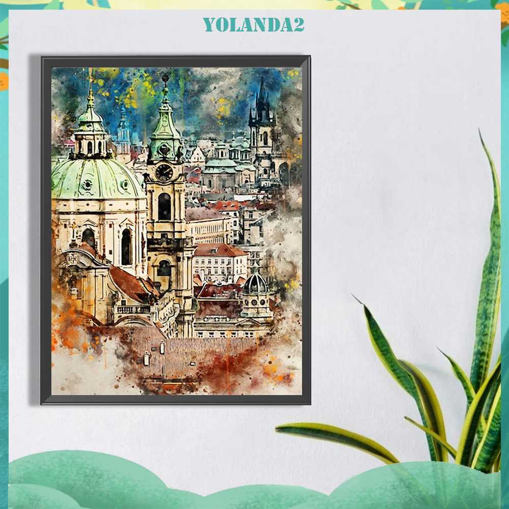 Tranh Đính Đá Kim Cương Toàn Bộ 5D DIY Hình Vẽ Phong Cảnh Trang Trí Nhà Cửa