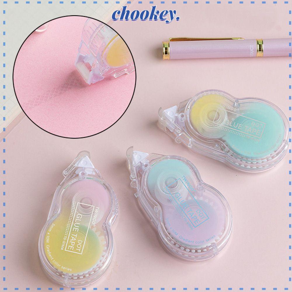 CHOOKEY Cây Lăn Keo Dán Họa Tiết Chấm Bi Sáng Tạo Tiện Dụng